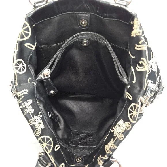 Coach Ashley F15656 Black Horse & Carriage Anniversary Satchel Handbag Purse - Picture 15 of 15